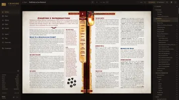 Book viewer with table of contents sidebar