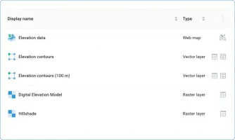 Geospatial data storage interface