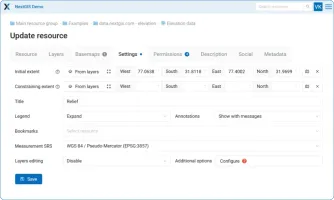 Resource settings and configuration