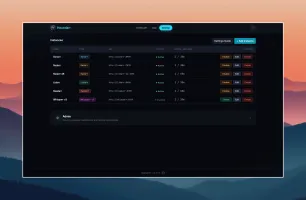 Houndarr settings page with instance list and enable toggles