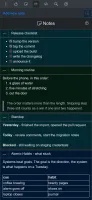Phone notes list with Markdown rendered