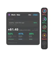 HUD detail card dark theme