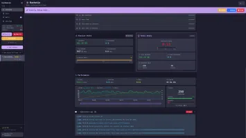 Active torrent with performance charts