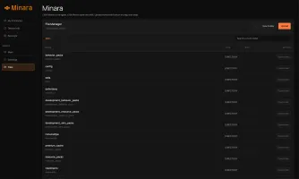 Backups management interface