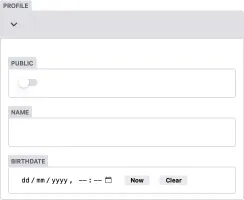 Structured (object) widget customization in the editor