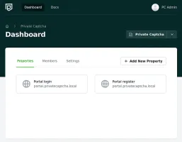 Self-hosted dashboard mobile view