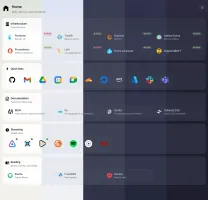 Clean layout shown with light and dark themes