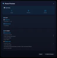 Prune preview listing resources to be deleted