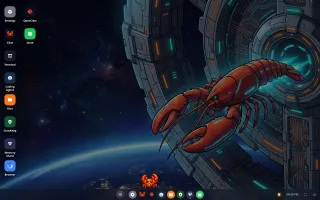 ClawBox desktop — a Chrome OS-style environment served straight from the device