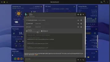 Local AI chat with the HTTP API in use