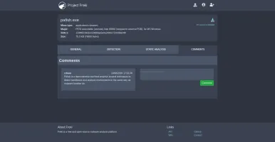 Analysis page: community comments
