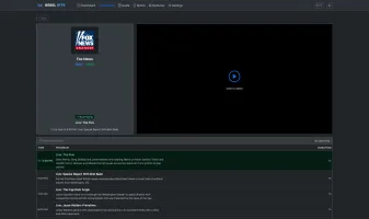 Channel detail page with video player and program guide