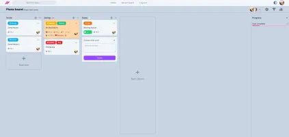 Board view in light mode