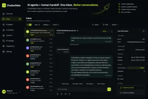 AI customer support shared inbox with human handoff