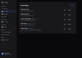 Event types management