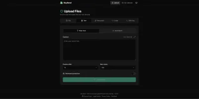 Text note editor interface