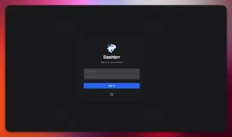 Built-in authentication login screen