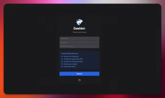 Built-in authentication registration form