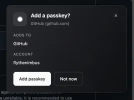 Create a passkey