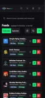 MinusPod mobile dashboard view