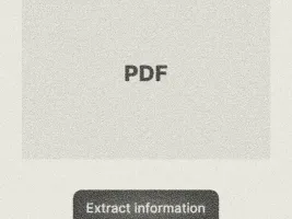 PDF metadata extraction service interface