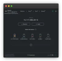Jam web interface in dark mode