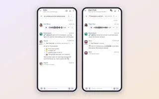 Phone screens showing voice note locking house and setting reminder