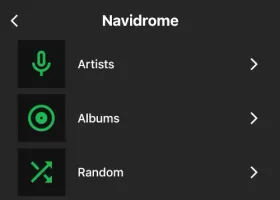 Sonos app showing bonob with Spotify-like green foreground and dark background icon