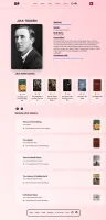 Author page in light mode