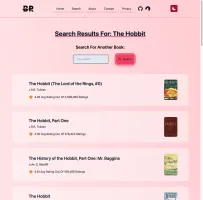 Search page in light mode