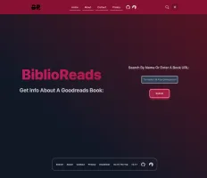 Home page in dark mode