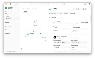App drawer settings panel