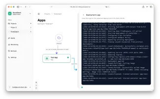 Deployment logs streaming in real time