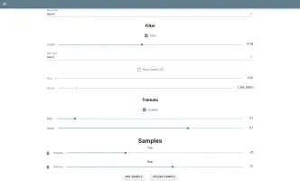 Second view of the Noisedash UI