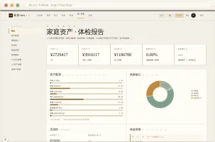 Asset checkup with four-dimension diagnosis and AI comprehensive diagnosis