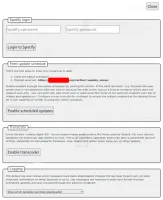 Spodcast feed manager settings screen