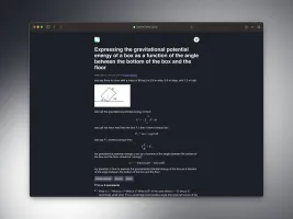 Question view in dark mode