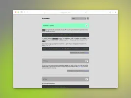 Answers view in light mode