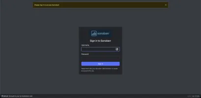 Login window