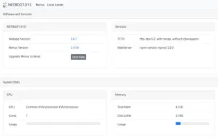 netboot.xyz web application interface