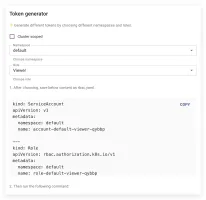 Chaos Dashboard token generator for creating user accounts and binding permissions