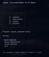 Engram terminal UI dashboard