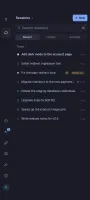 Session list on Android phone showing working, waiting, and done sessions