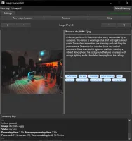 LLMII GUI showing image processing interface