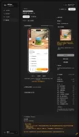 MxPage editor page with phone preview, image editing, and per-image timing