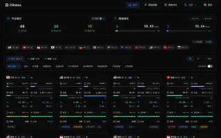 Dark mode panel homepage with Vercel pure-black color scheme