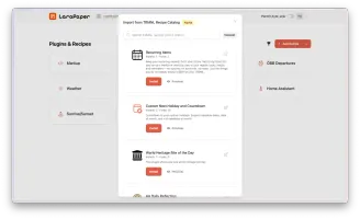 LaraPaper web UI plugin configuration