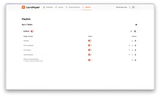 LaraPaper web UI plugin editor