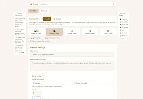 Agnes Video Generator web UI showing the video creation interface