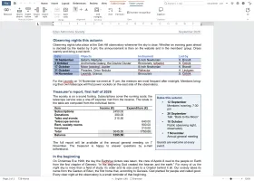 Tables with styles and spreadsheet-style formulas